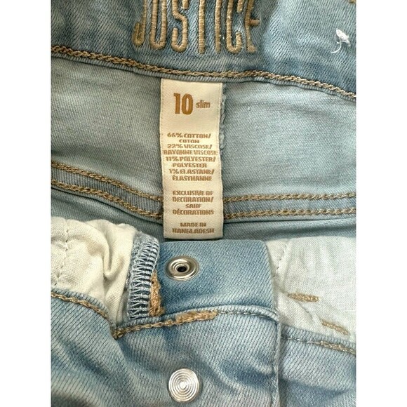 Justice Jean Shorts size 10 slim - Picture 6 of 6